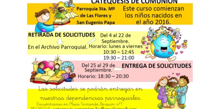 Inscripciones Catequesis 2023-2024
